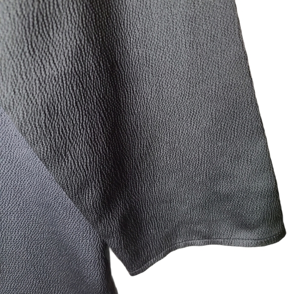 Ann Taylor MEDIUM black white grey blouse corpcore dark academia officecore - Picture 6 of 9